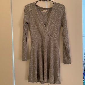 Urban Outfitters gray wrap dress